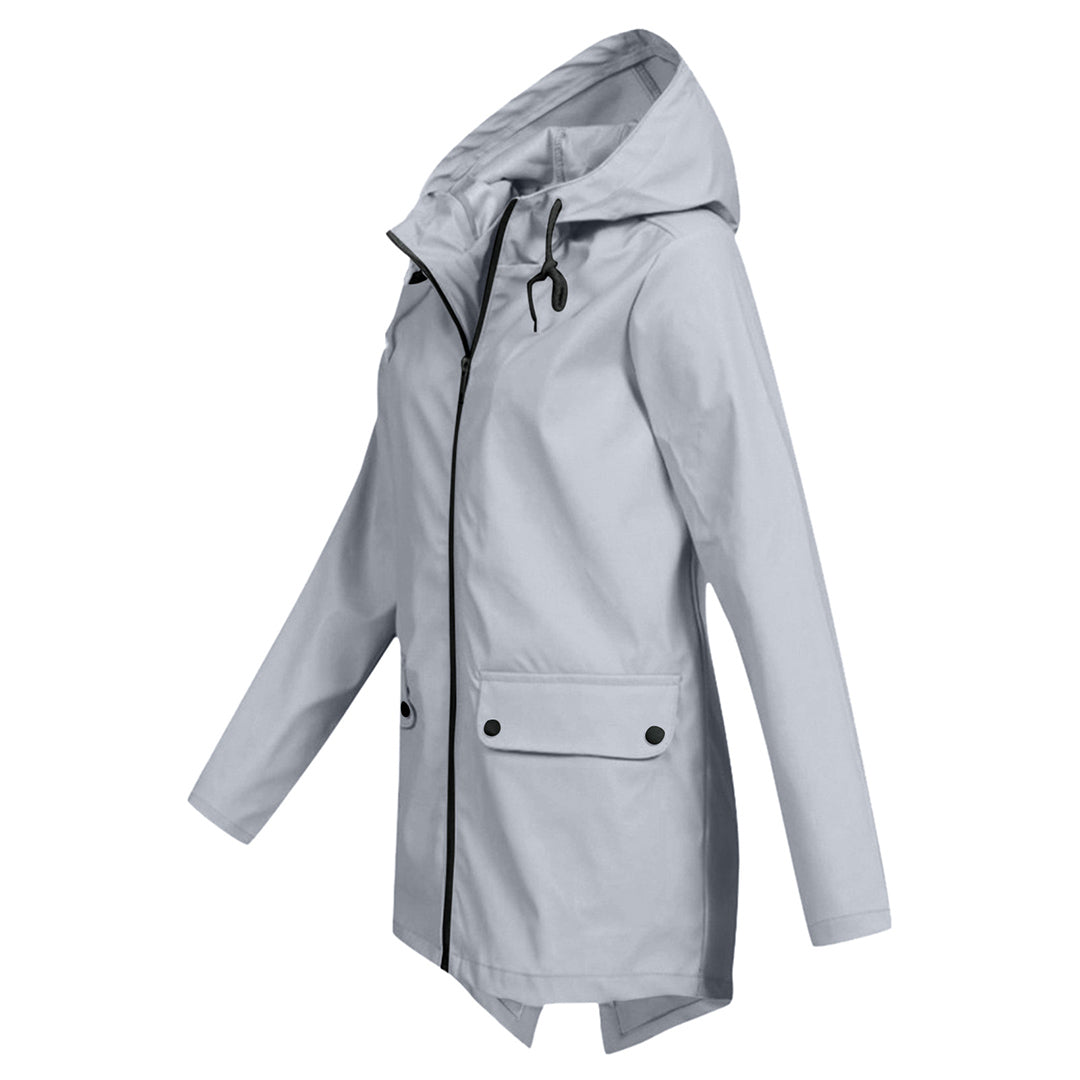 Mackintosh long avec capuche pour femme