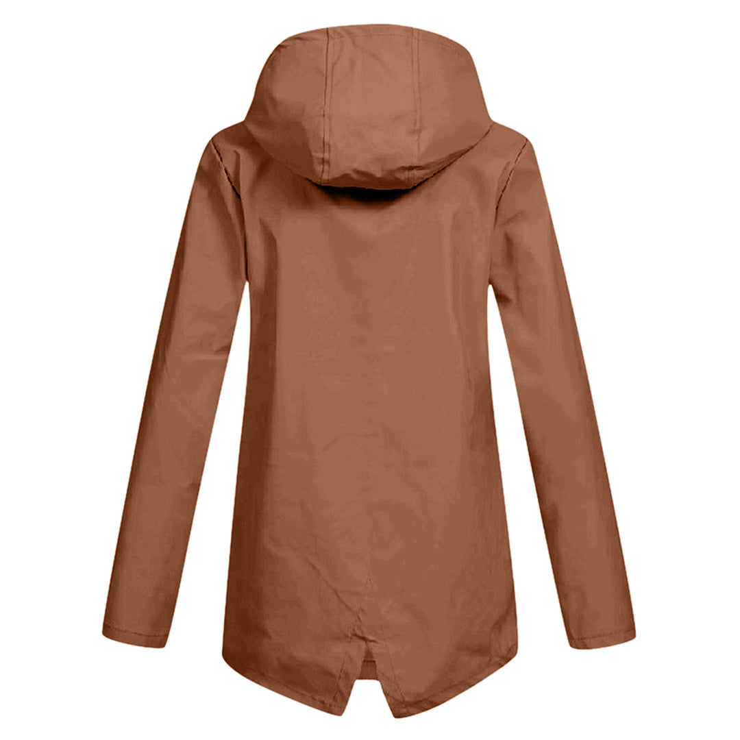 Mackintosh long avec capuche pour femme