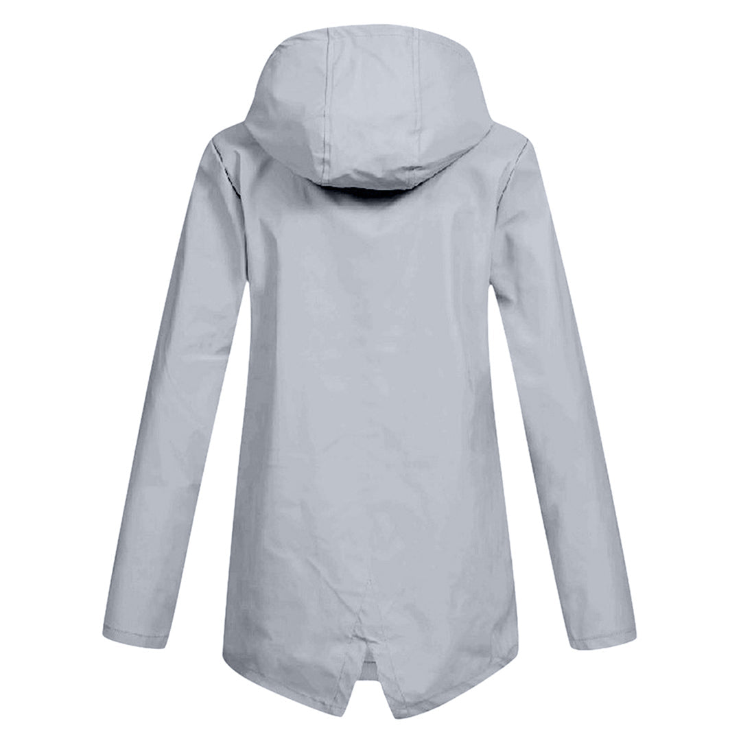 Mackintosh long avec capuche pour femme