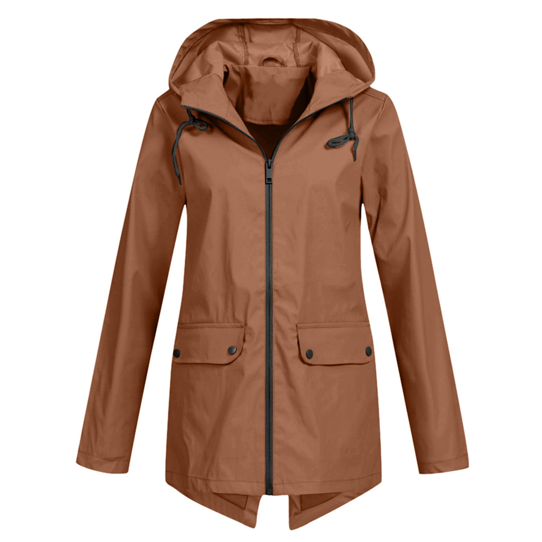 Mackintosh long avec capuche pour femme