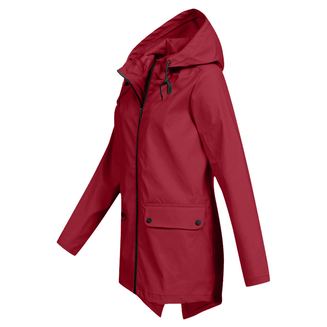Mackintosh long avec capuche pour femme