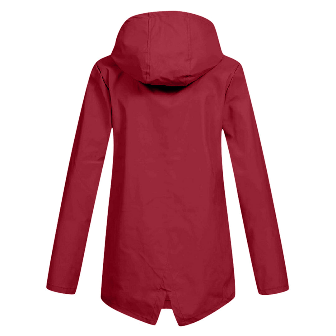 Mackintosh long avec capuche pour femme