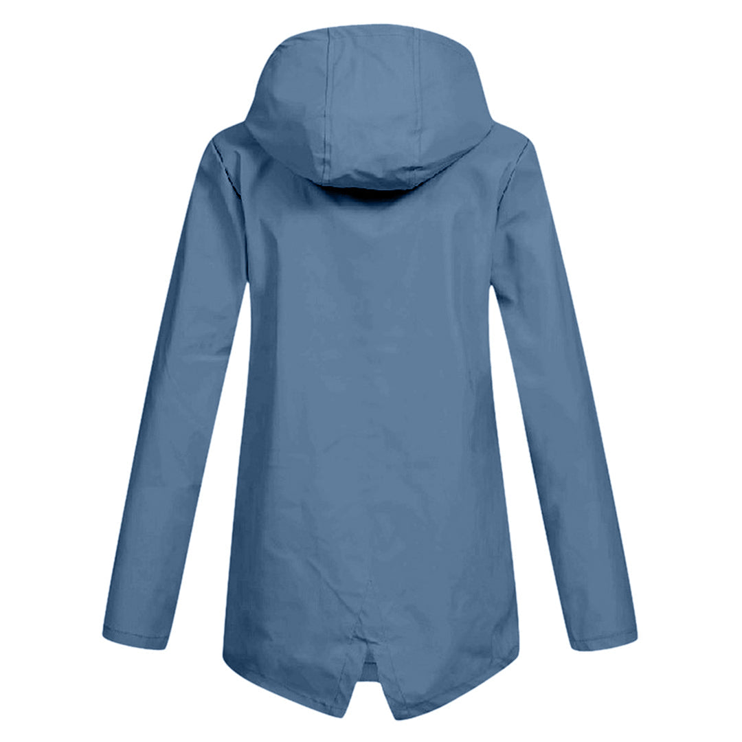 Mackintosh long avec capuche pour femme