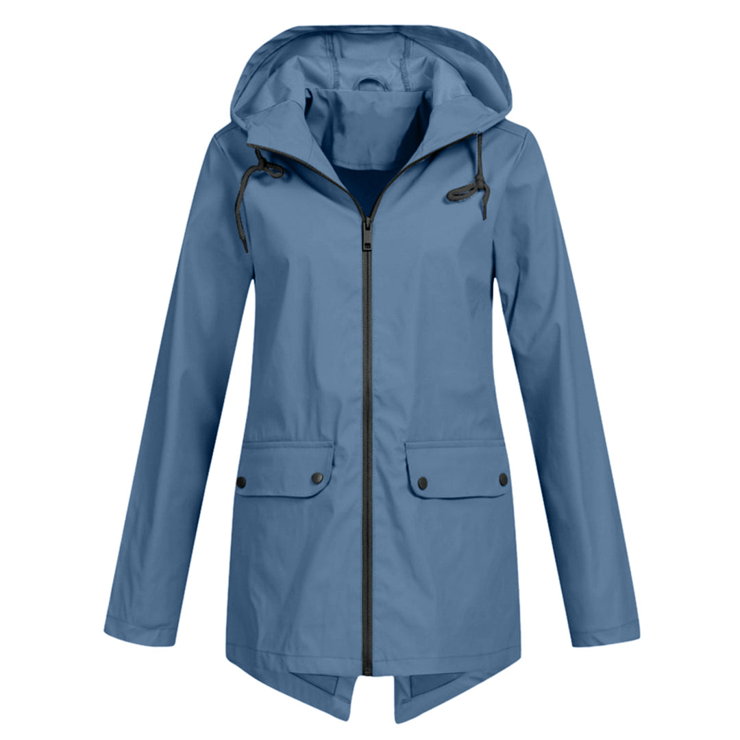 Mackintosh long avec capuche pour femme