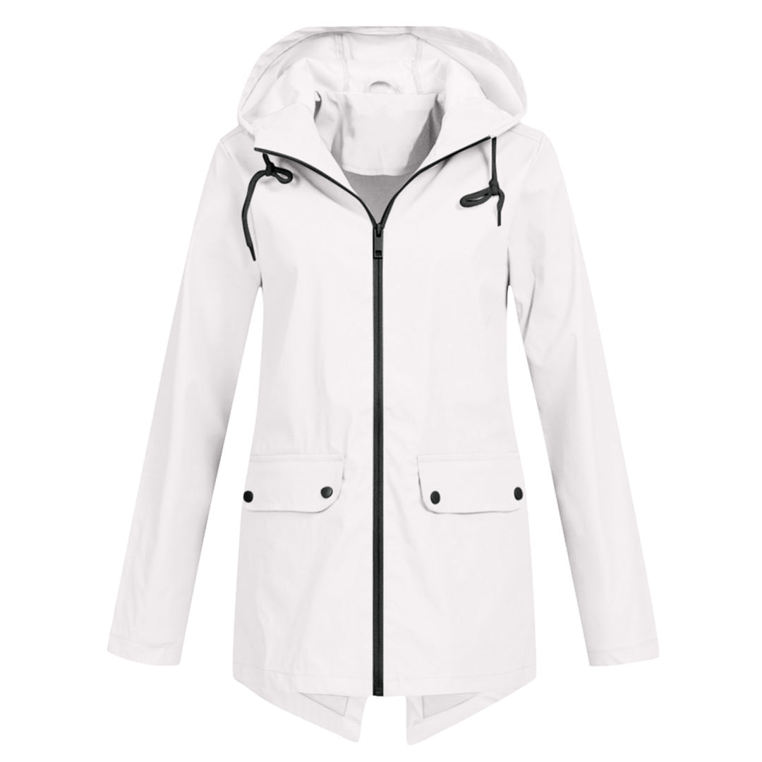 Mackintosh long avec capuche pour femme