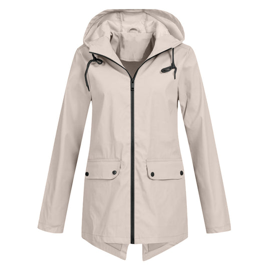Mackintosh long avec capuche pour femme