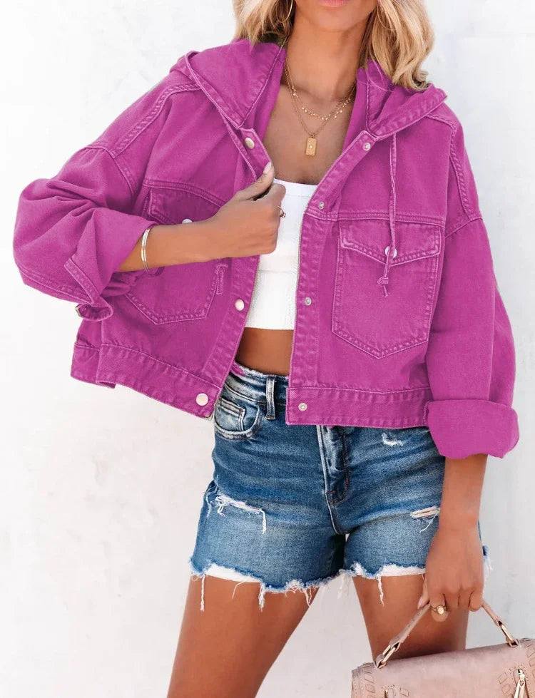 Nami - veste en jean vintage avec capuche