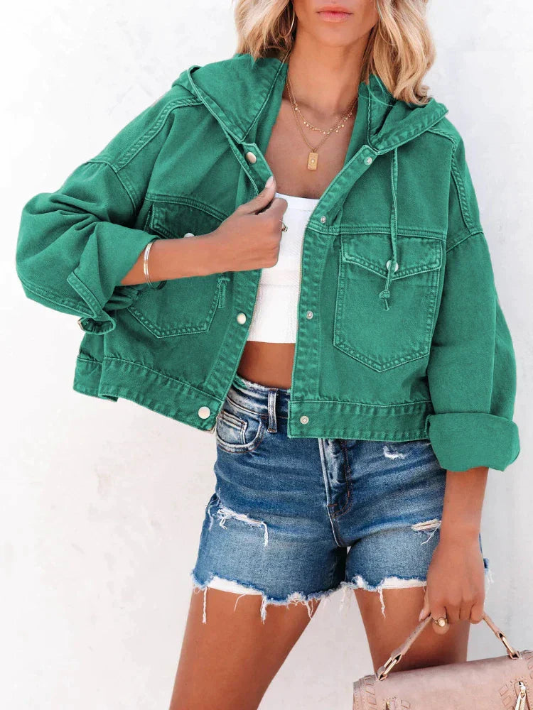 Nami - veste en jean vintage avec capuche