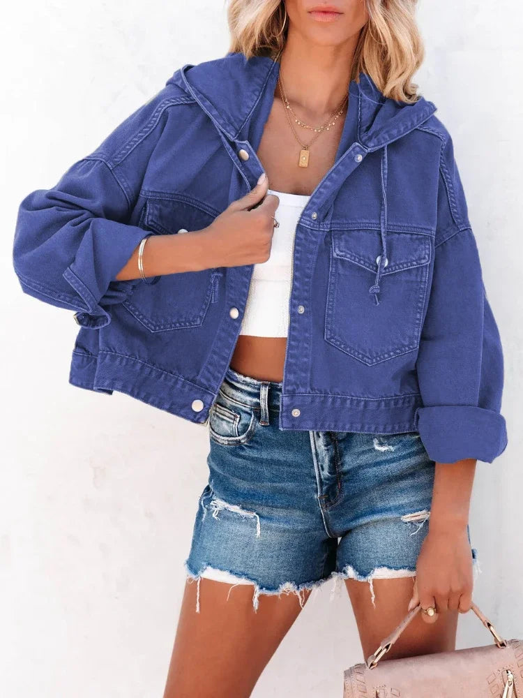 Nami - veste en jean vintage avec capuche