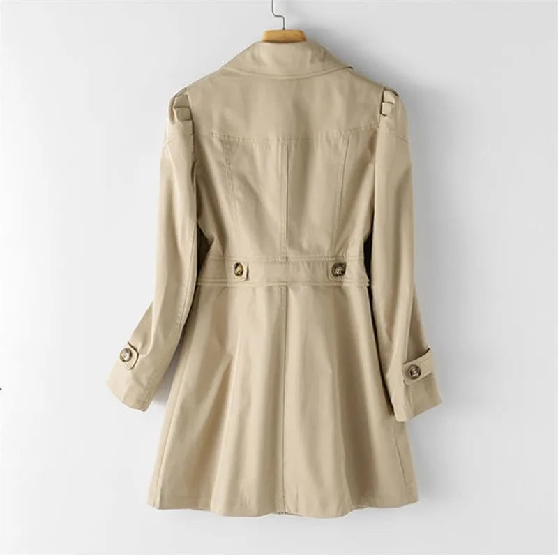 Trench-coat double boutonnage pour femme