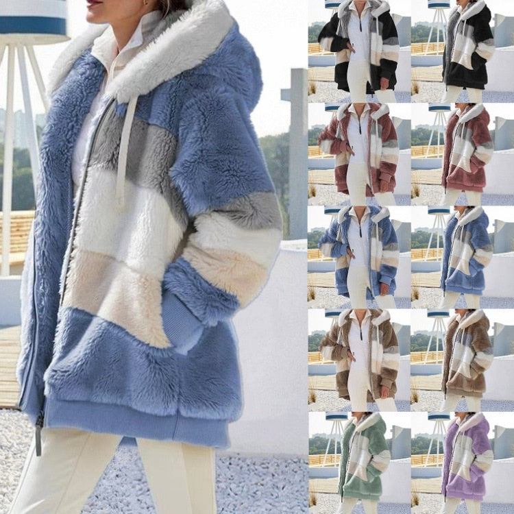 Veda - Manteau de fourrure chaud et élégant pour femme