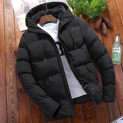 Ruub | Veste d'Hiver Homme Matelassée avec Capuche & Cordon de Serrage