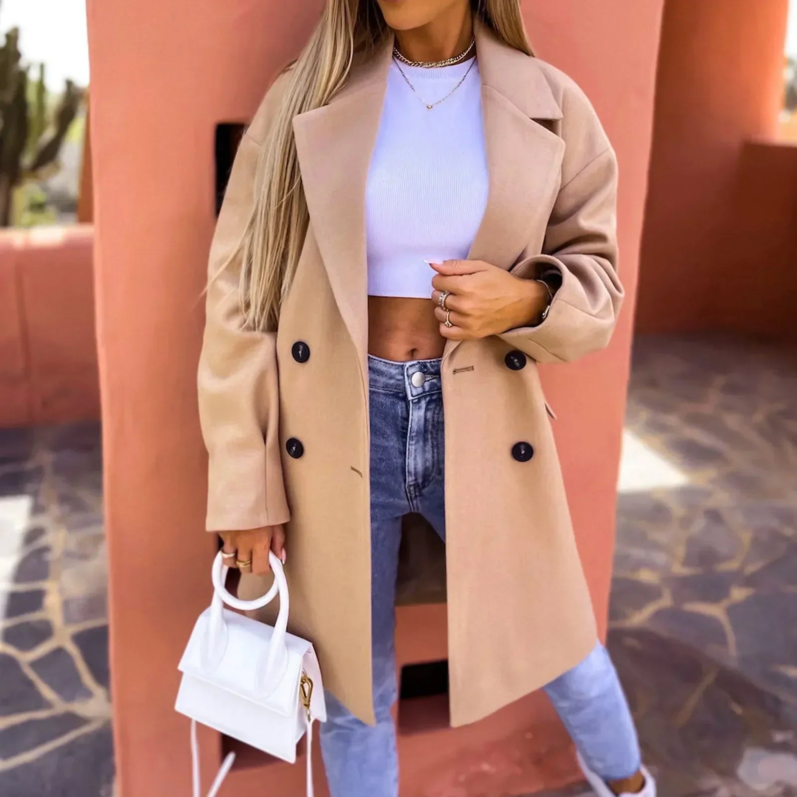 Alison - trench-coat élégant à mi-mollet