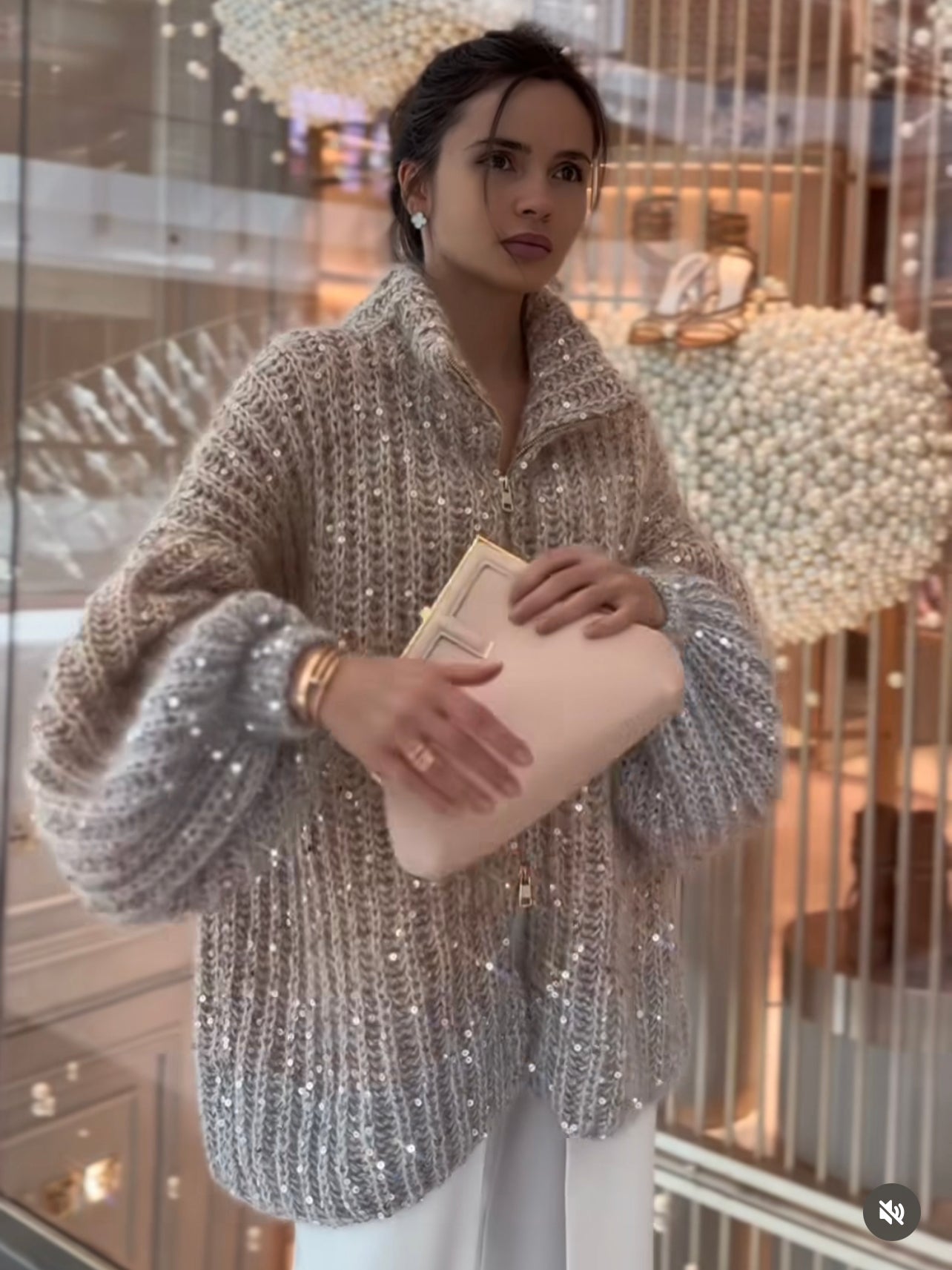 Alix - Pull à paillettes élégant et confortable