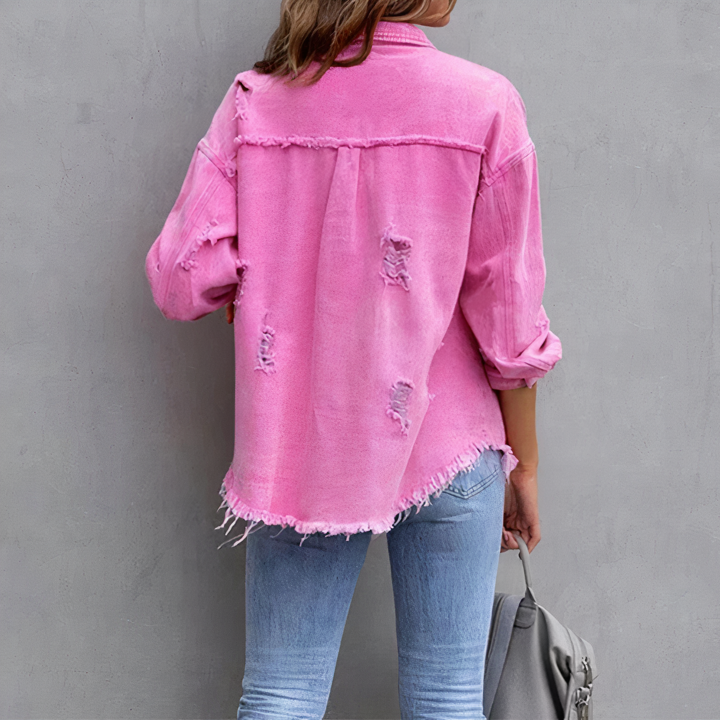 Alana - veste décontractée en jean déchiré chic