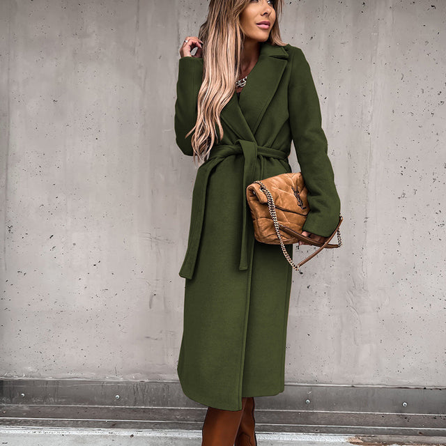 Élégant manteau long pour femme