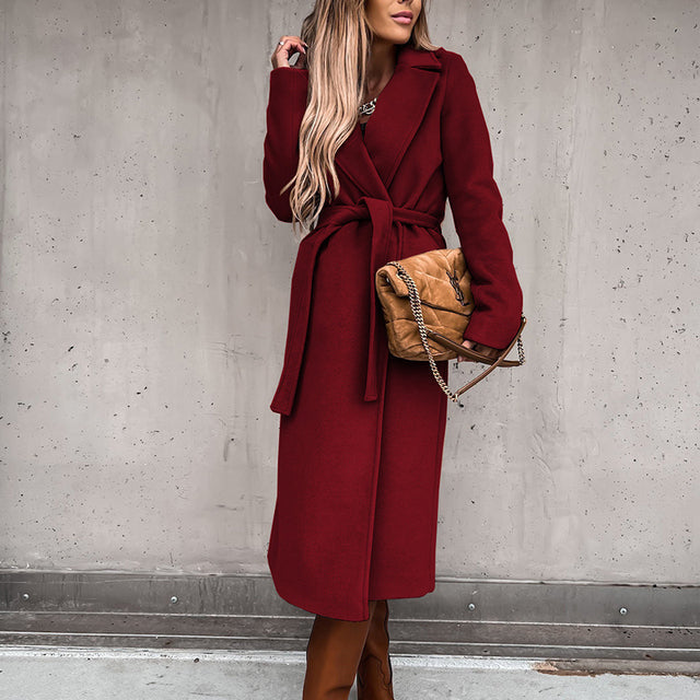Élégant manteau long pour femme