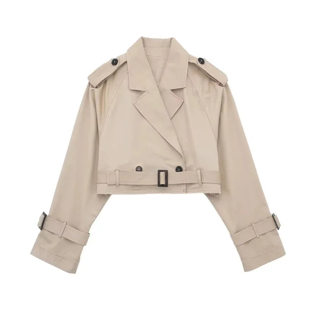 Ari - trench-coat décontracté court chic