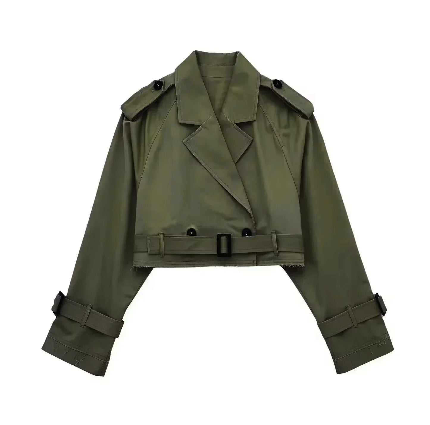 Ari - trench-coat décontracté court chic