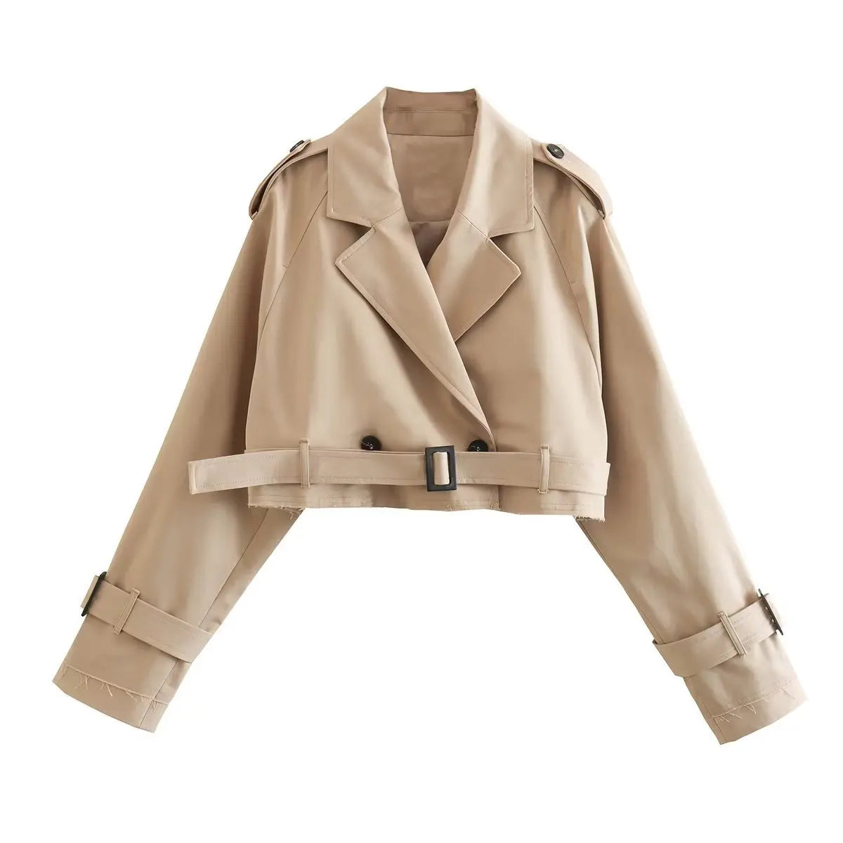 Ari - trench-coat décontracté court chic