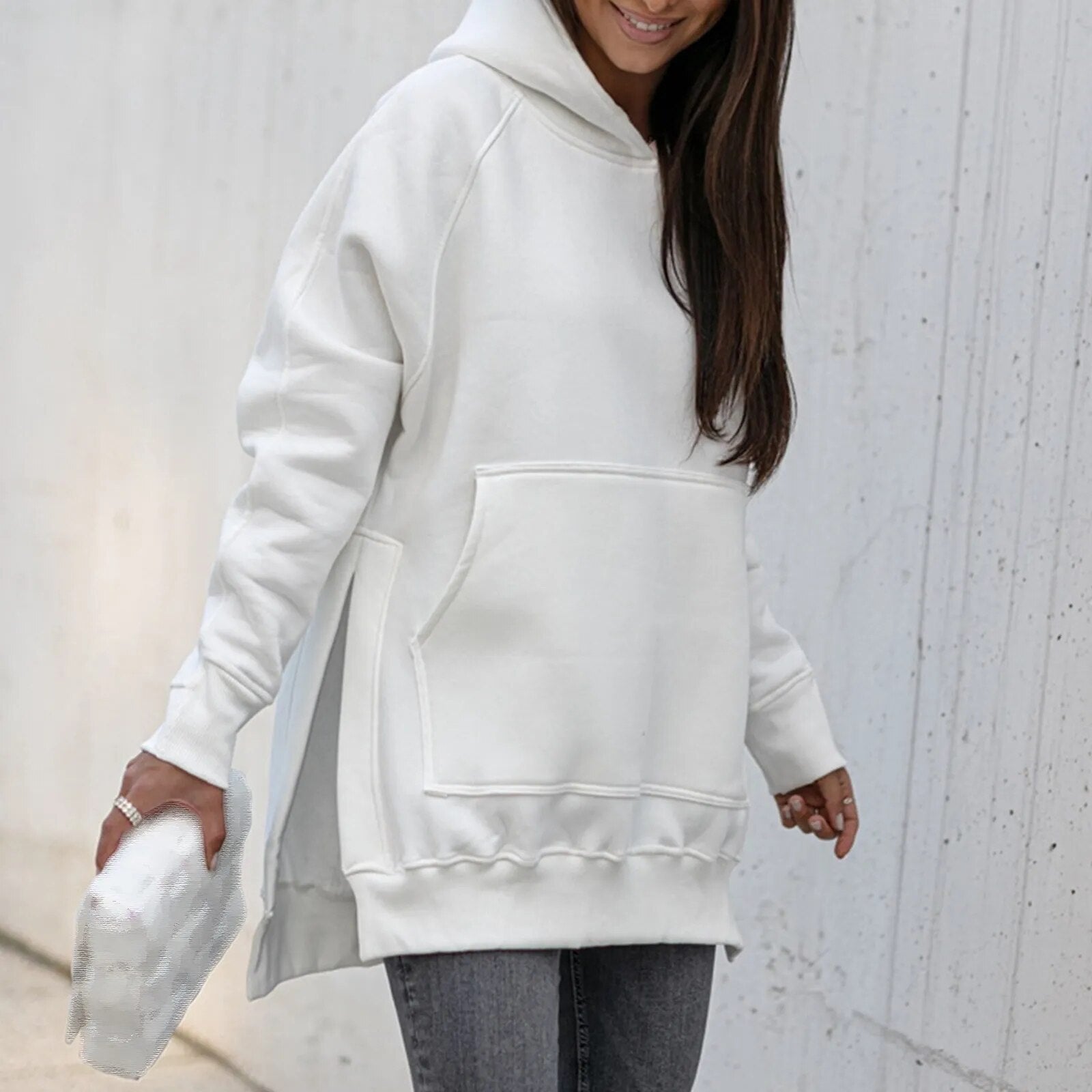 Nicole - veste élégante avec capuche et fente