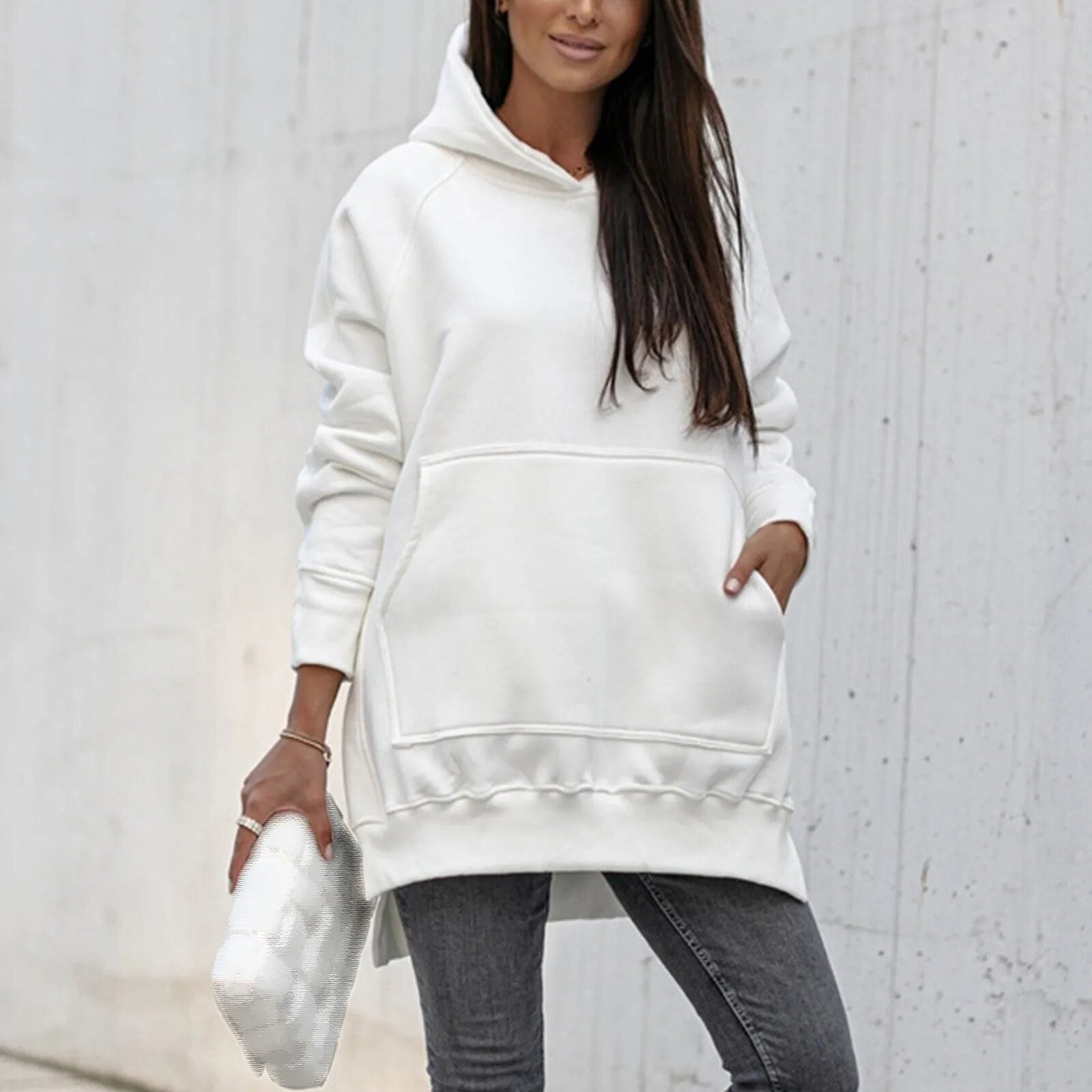 Nicole - veste élégante avec capuche et fente