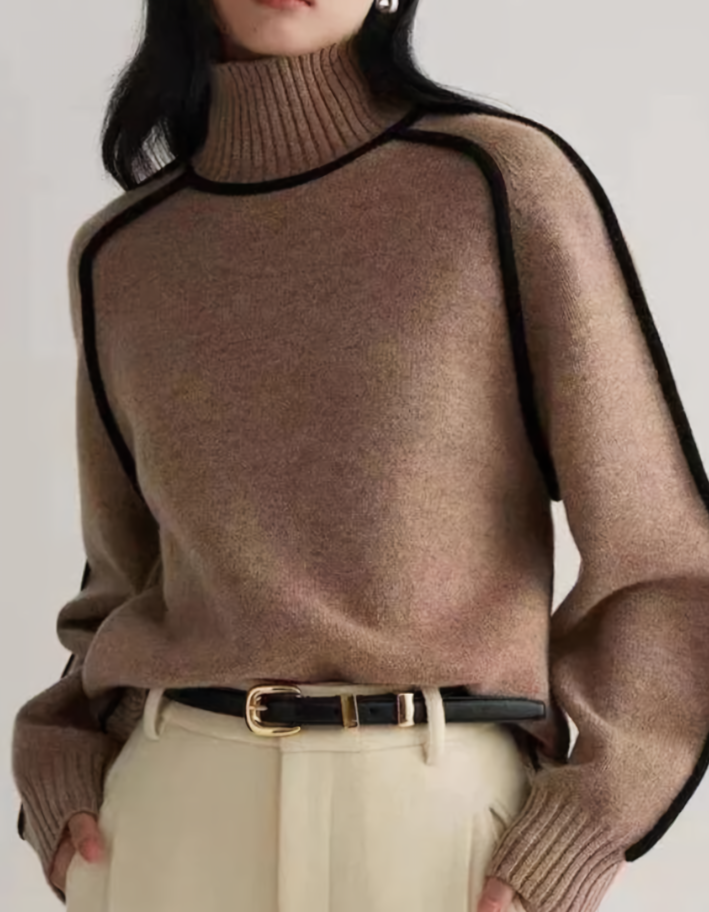 Violette - Pull en tricot à motifs colorés