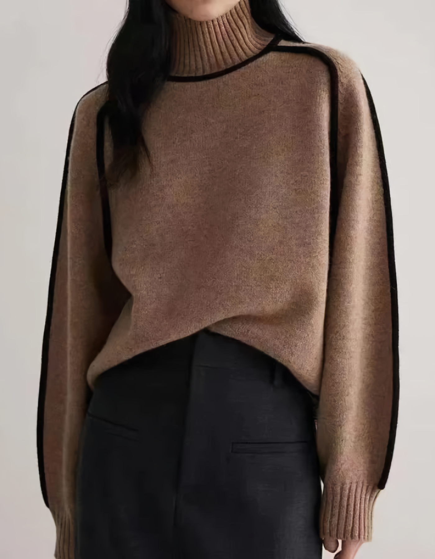 Violette - Pull en tricot à motifs colorés