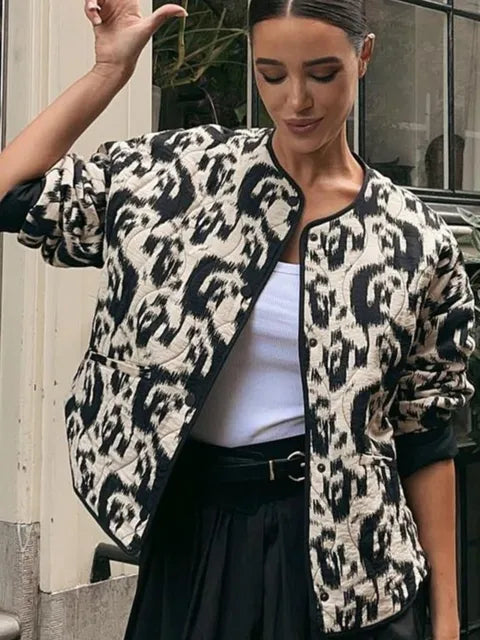 Kendra - Veste vintage à imprimé floral