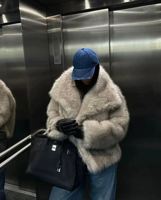 Manteau d'hiver chaud et élégant