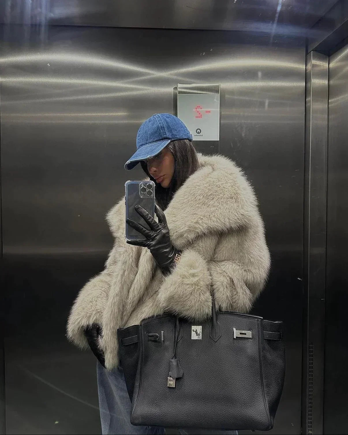 Manteau d'hiver chaud et élégant