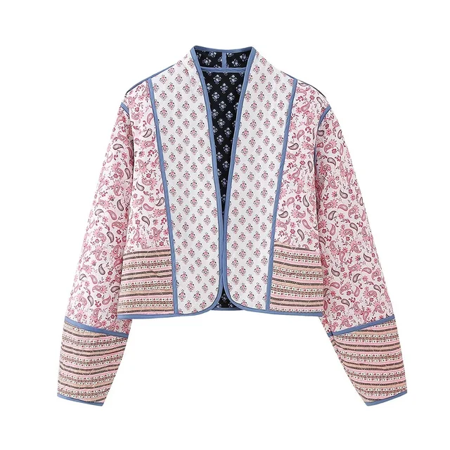 Anastasia - Veste élégante à imprimé réversible