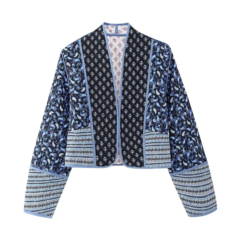 Anastasia - Veste élégante à imprimé réversible