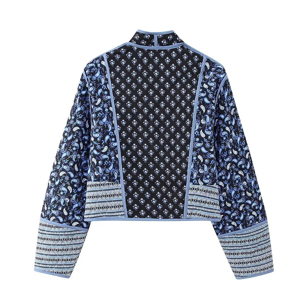 Anastasia - Veste élégante à imprimé réversible