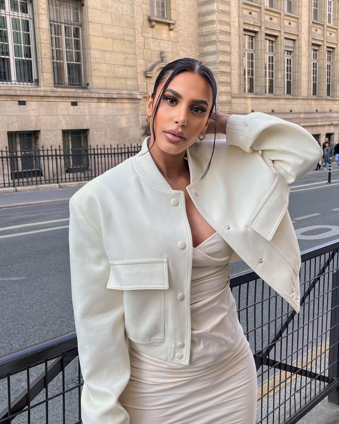 Veste bombardier beige