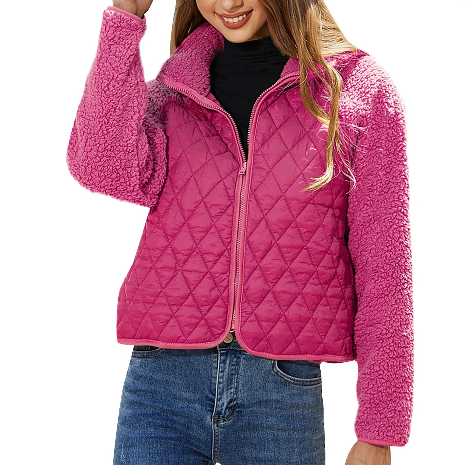 Veste bombardier confortable pour femme