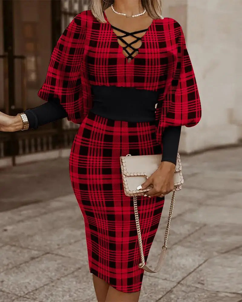 Robe midi élégante pour femmes - Projet Paris - Chic et intemporelle - Un choix parfait pour chaque occasion