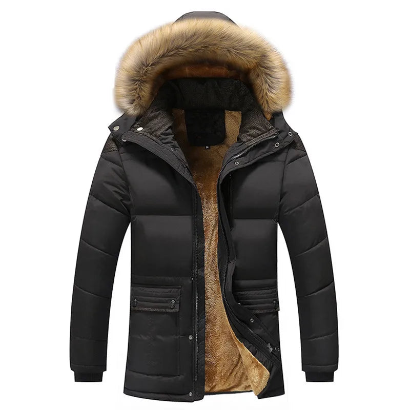 Veste à capuche chaude et matelassée pour femmes