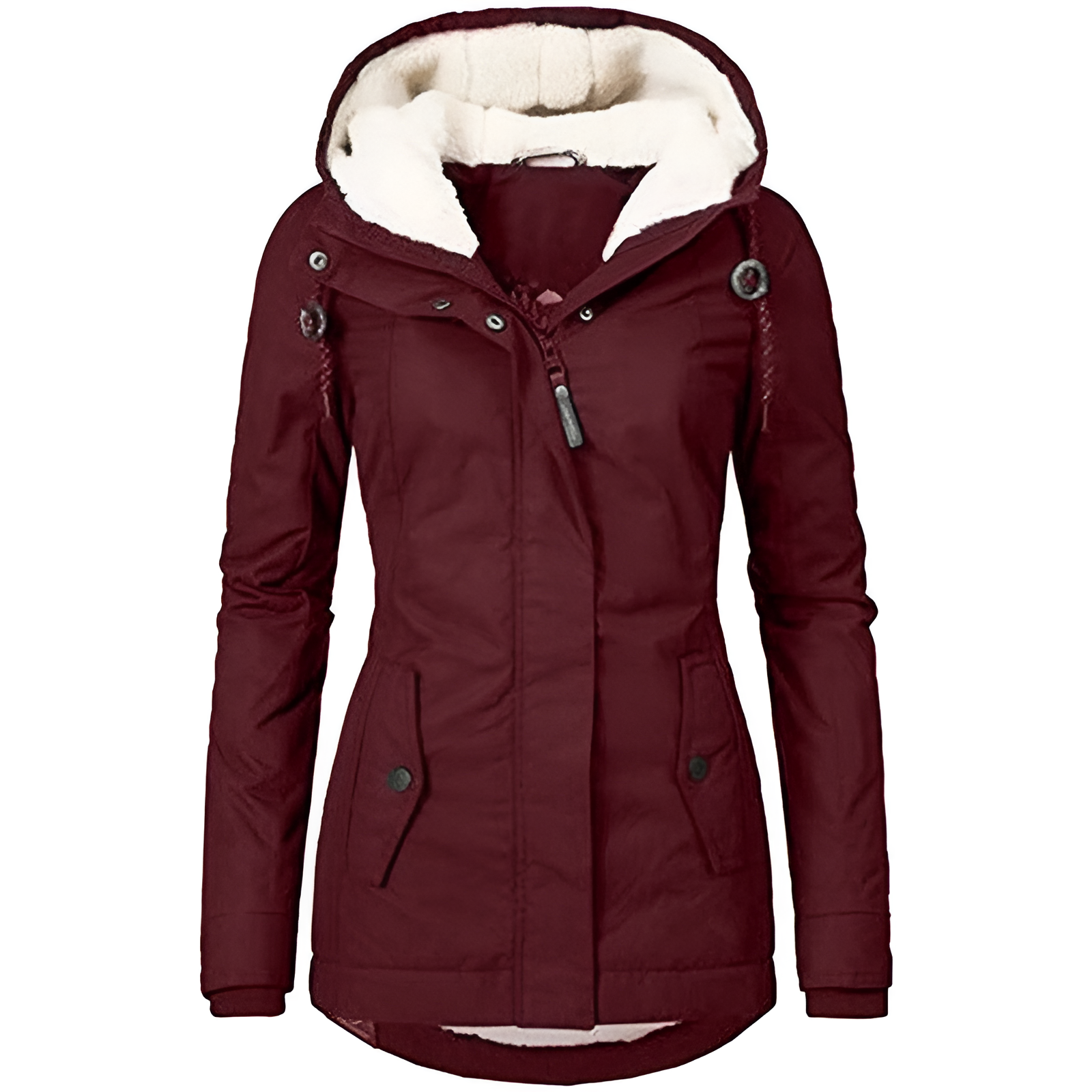 Manteau d'hiver rayonnant pour femmes