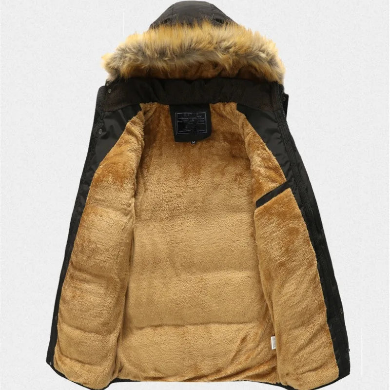 Veste à capuche chaude et matelassée pour femmes