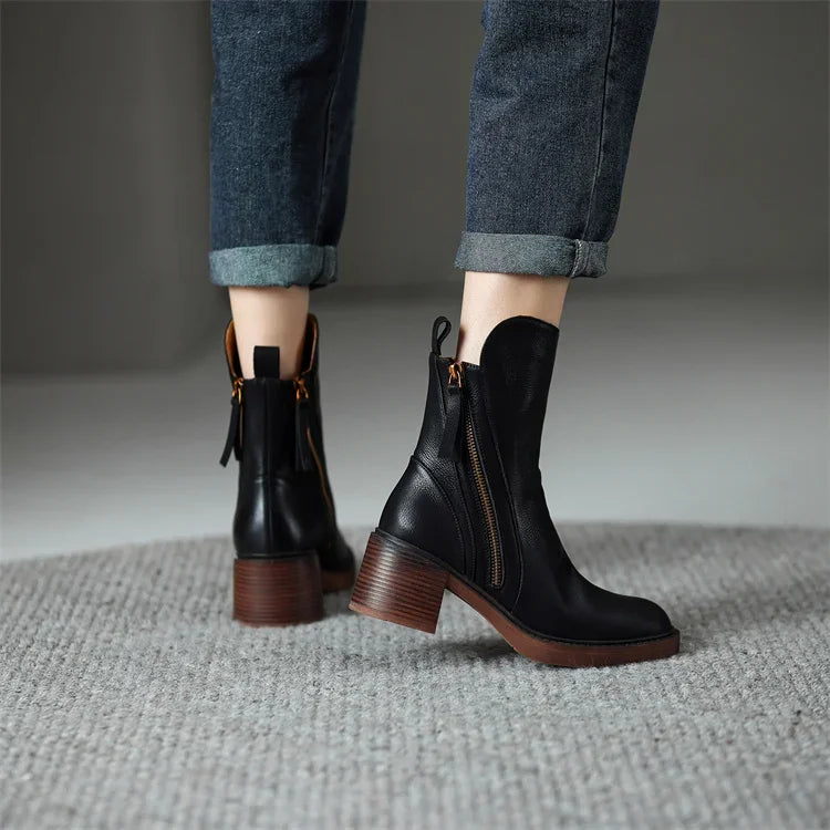 Maria | Bottines en cuir premium