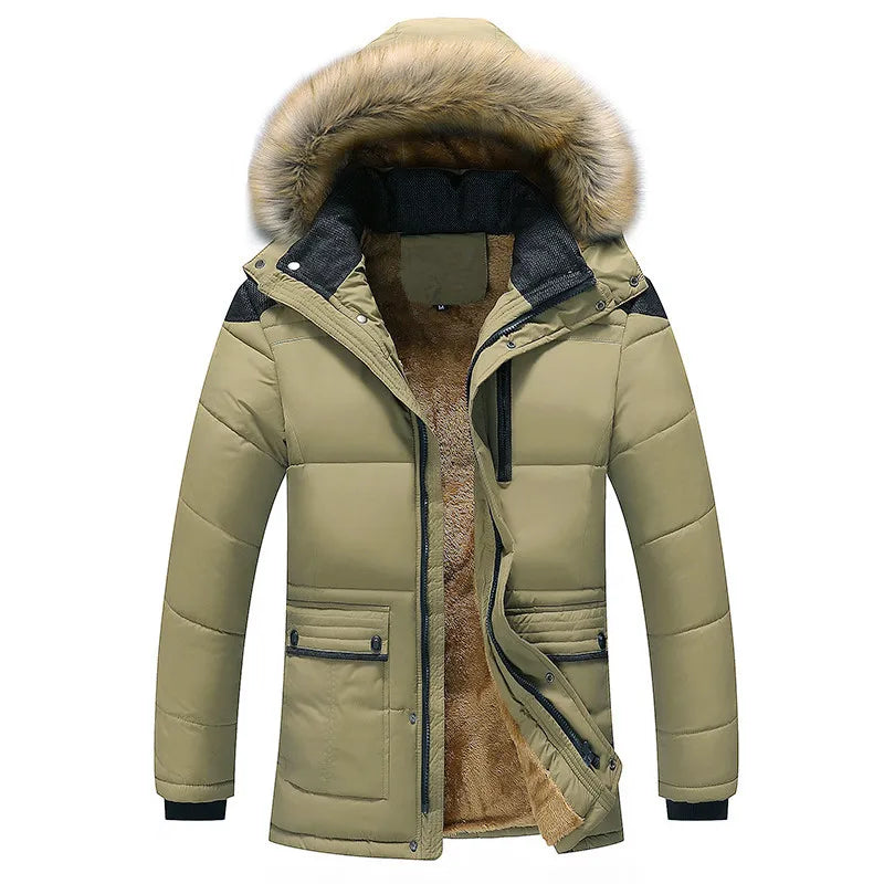 Veste à capuche chaude et matelassée pour femmes