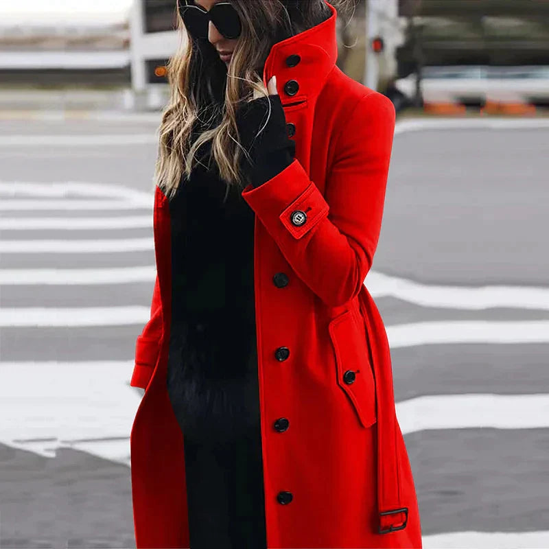 Sunshine - Trench-coat en laine pour femme