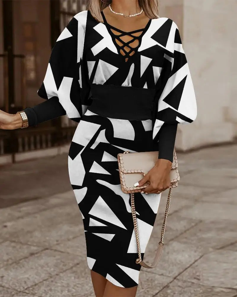 Robe midi élégante pour femmes - Projet Paris - Chic et intemporelle - Un choix parfait pour chaque occasion