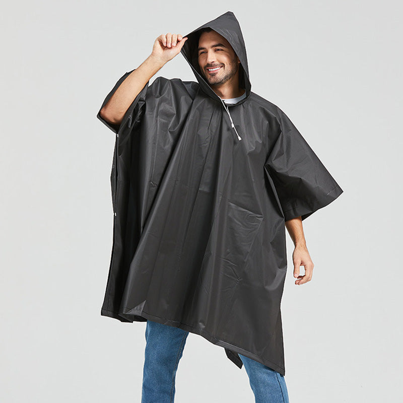 Poncho de pluie léger à capuche
