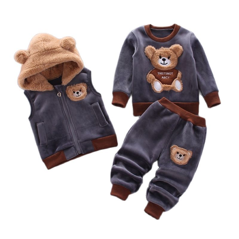 Ensemble de Vêtements Bébé Unisexe - Tissu Fleece pour l'Hiver, Mignon et Chaud