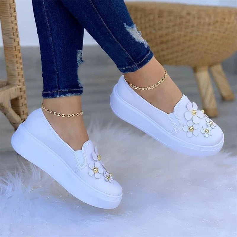 Manon - Chaussons confort avec fleurs