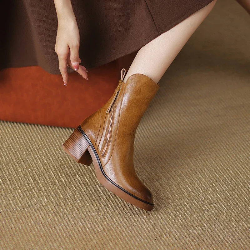 Maria | Bottines en cuir premium