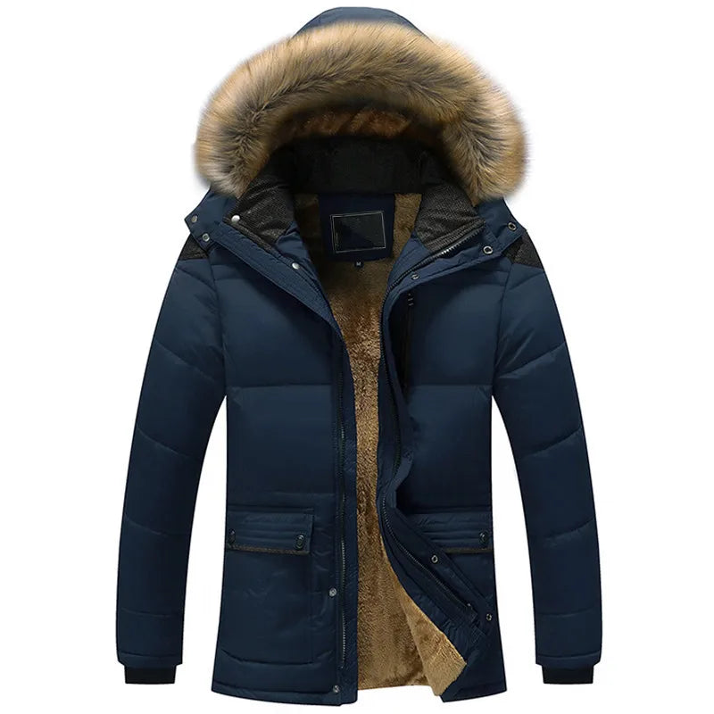 Veste à capuche chaude et matelassée pour femmes