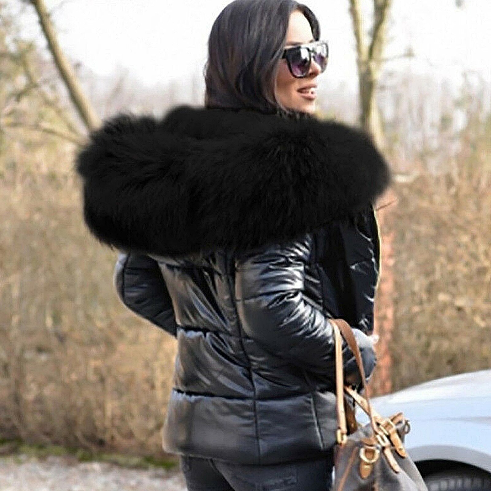 Manteau pour femme avec capuche élégante